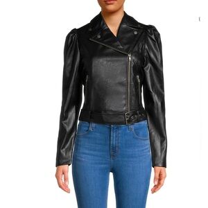 Fate | Puff Sleeve Biker Jacket